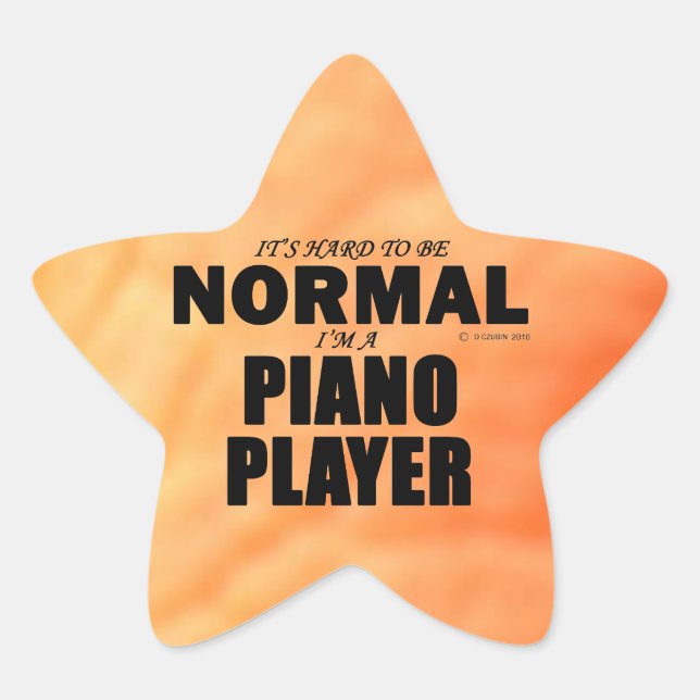 Pegatina En Forma De Estrella Pegatina Estrella de Piano Normal (Anverso)
