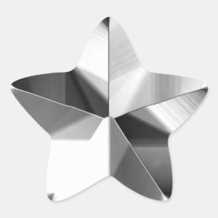 Pegatina En Forma De Estrella Pegatina Estrella de Plata