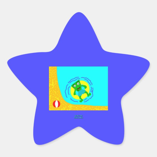 Pegatina En Forma De Estrella Pegatina Estrella de Verano Franken-Cheese (Anverso)