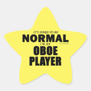 Pegatina En Forma De Estrella Pegatina Estrella del jugador Oboe Normal