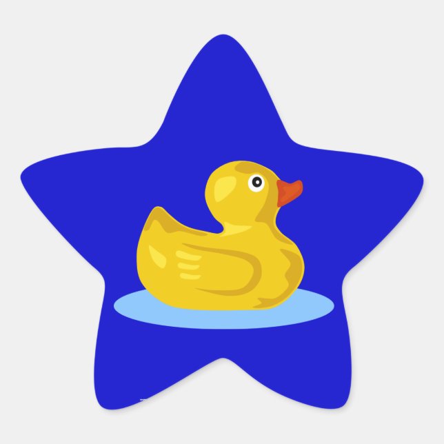 Pegatina En Forma De Estrella Pegatina Estrella Rubber Ducky (Anverso)