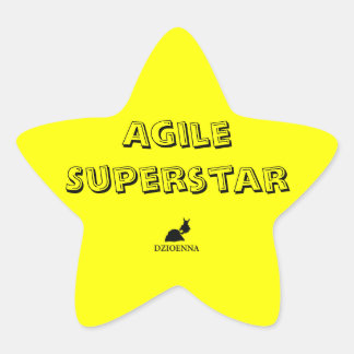 Pegatina En Forma De Estrella Pegatinas Agile Superstar