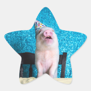 Pegatina En Forma De Estrella ¡Pegatinas de cumpleaños!