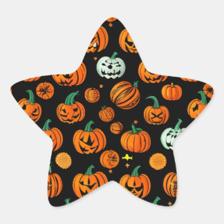 Pegatina En Forma De Estrella pegatinas de halloween
