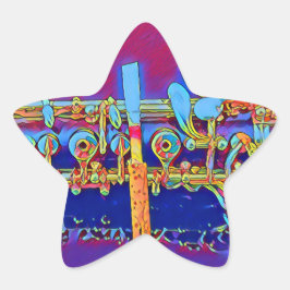 Pegatina En Forma De Estrella Pegatinas de Oboe