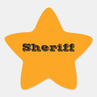 Pegatina En Forma De Estrella Pegatinas del Sheriff Badge