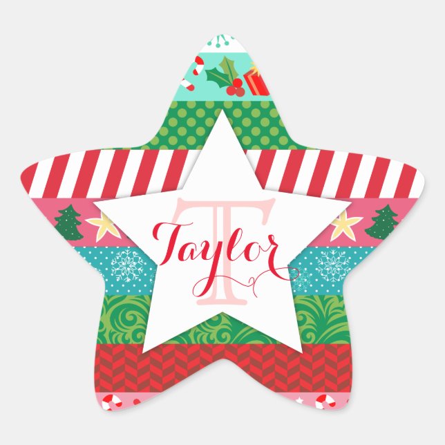 Pegatina En Forma De Estrella Pegatinas Estrella Personalizado de Cinta de Washi (Anverso)