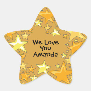 Pegatina En Forma De Estrella Pegatinas galardonados con el Gold Star