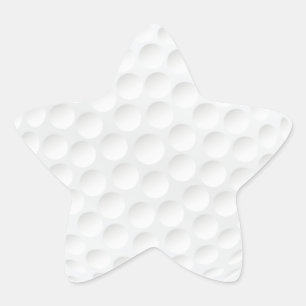 Pegatina En Forma De Estrella pelota de golf
