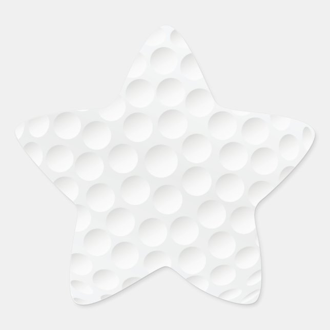 Pegatina En Forma De Estrella pelota de golf (Anverso)