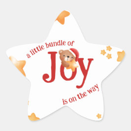 Pegatina En Forma De Estrella Pequeño juego de oso de la alegría
