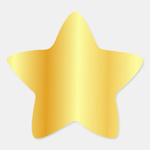 Pegatina En Forma De Estrella Personalizado Gold Look Blank Template Elegant Mod