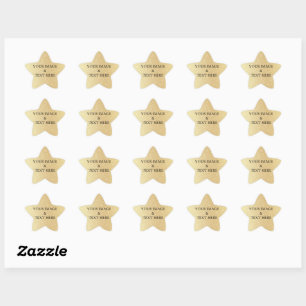 Pegatina En Forma De Estrella Personalizado personalizado Su propia foto y texto