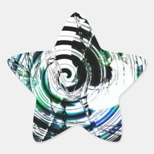 Pegatina En Forma De Estrella Pesado Metalizado