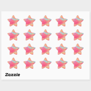Pegatina En Forma De Estrella Phoenix Feathers - Paint Splatter