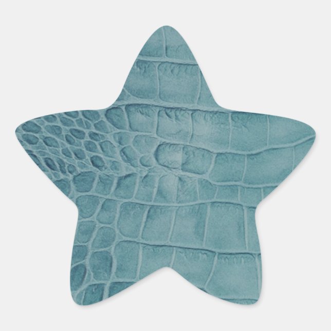 Pegatina En Forma De Estrella Piel de cocodrilo (Anverso)