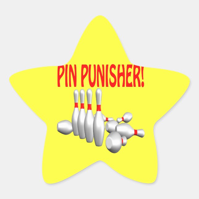 Pegatina En Forma De Estrella Pin Punisher (Anverso)