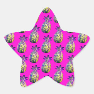 Pegatina En Forma De Estrella Piña expresa
