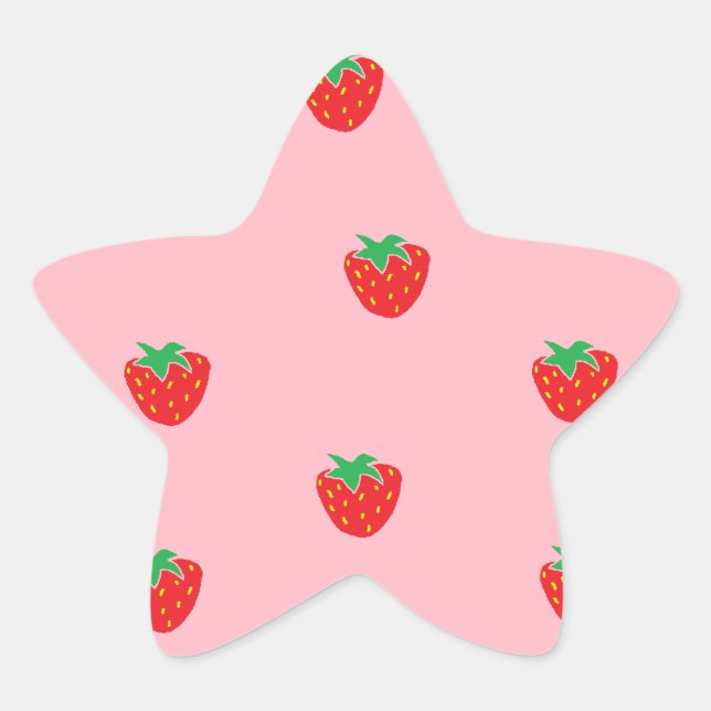 Pegatina En Forma De Estrella Pink (Anverso)