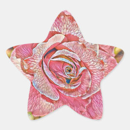 Pegatina En Forma De Estrella Pintura de color rosa rosa rosa rosa rosa