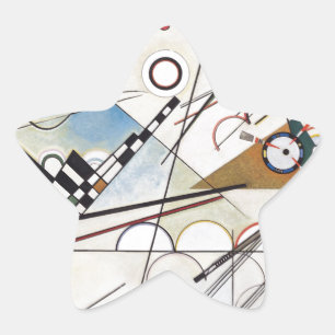 Pegatina En Forma De Estrella PixDezines Kandinsky 1923 Composición VIII