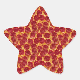 Pegatina En Forma De Estrella pizza