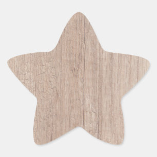 Pegatina En Forma De Estrella Placa de madera Aspecto Blank Plantilla creativa d
