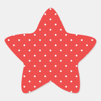 Pegatina En Forma De Estrella Plantilla de personalizado de fondo blanco rojo de