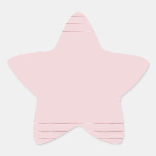 Pegatina En Forma De Estrella Plantilla en Blanco de Rosa Dorado Moderna Elegant