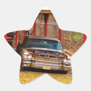 Pegatina En Forma De Estrella Plata 1963 Sadan Deville