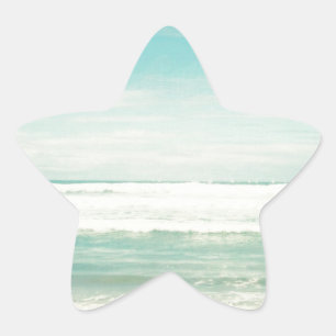 Pegatina En Forma De Estrella Playa