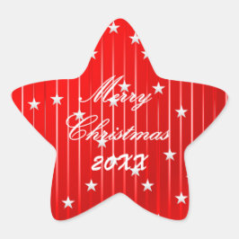 Pegatina En Forma De Estrella Postales brillantes de Be Merry y Shine