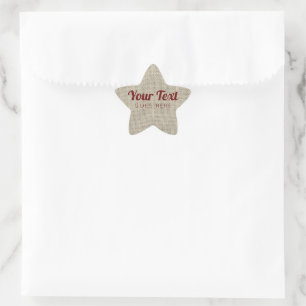 Pegatina En Forma De Estrella Producto hecho a mano Vintage Simple Trendy Hessia