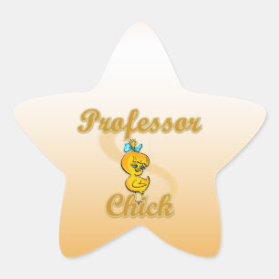 Pegatina En Forma De Estrella Profesor Chick