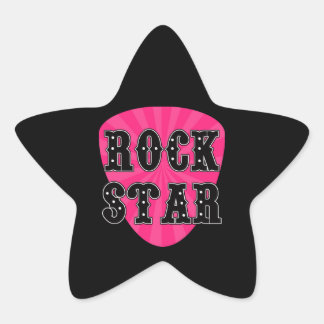 Pegatina En Forma De Estrella Púa de guitarra Estrella de Rock