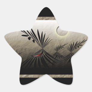 Pegatina En Forma De Estrella Pueblo de Teepee