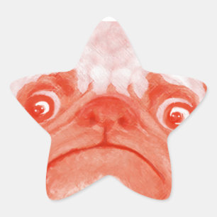 Pegatina En Forma De Estrella PUG_naranja3.png