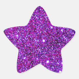 Pegatina En Forma De Estrella Purple Purple Sparkle Arte De Ilusión Óptica
