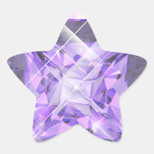 Pegatina En Forma De Estrella Púrpura, joya violeta