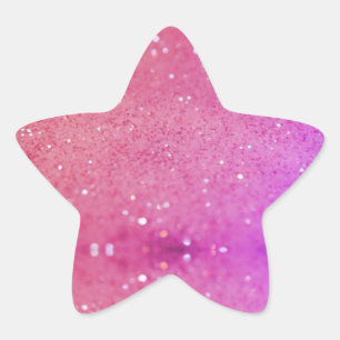 Pegatina En Forma De Estrella Purpurina