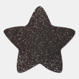 Pegatina En Forma De Estrella Purpurina negro