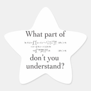 Pegatina En Forma De Estrella ¿Qué parte de...?