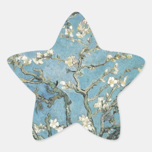 Pegatina En Forma De Estrella Ramas de la almendra de Vincent van Gogh el en