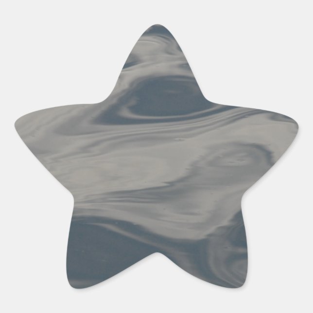 Pegatina En Forma De Estrella Reflejos en el agua (Anverso)