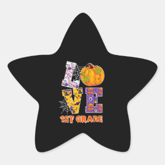 Pegatina En Forma De Estrella Regalo de Halloween de la escuela de primer grado 