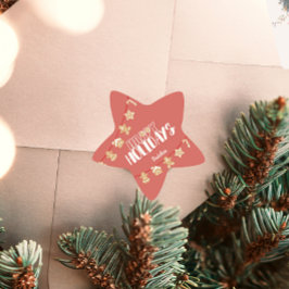 Pegatina En Forma De Estrella regalo de vacaciones de ratón lindo