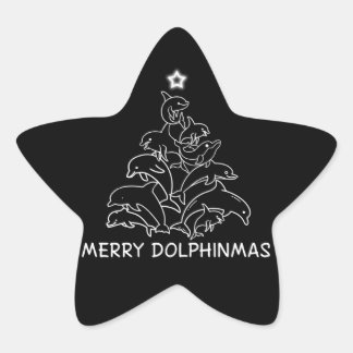Pegatina En Forma De Estrella Regalo Dolphin Lover| Árbol de Navidad Dolphin Mer