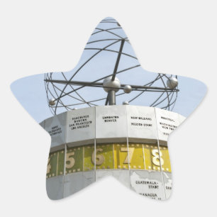 Pegatina En Forma De Estrella Reloj de hora mundial en Berlín