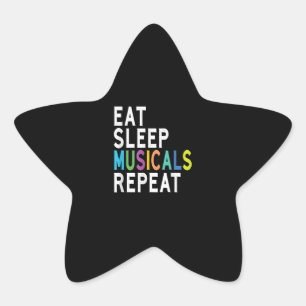 Pegatina En Forma De Estrella Repetir el sueño de los musicales