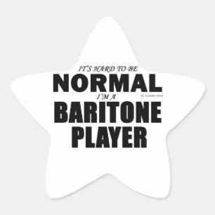Pegatina En Forma De Estrella Reproductor de Baritone normal